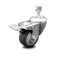 Service Caster 3 Inch Thermoplastic Rubber Swivel 1/2 Inch Stem Caster with Total Lock Brake SCC SCC-TSTTL20S314-TPRB-121315 - alternate 1